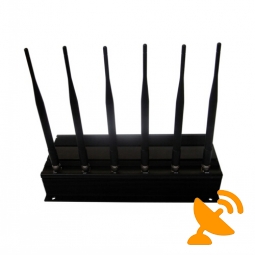 Advanced High Power 6 Antenna Cell Phone & GPS & Wifi Jammer 40M