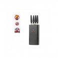 Portable 4 Antenna Mini GPS Cell Phone Jammer Blocker 10M