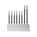 8 Antenna High Power Cell Phone & Wifi & GPS & VHF & UHF Walkie Talkie Jammer 40M