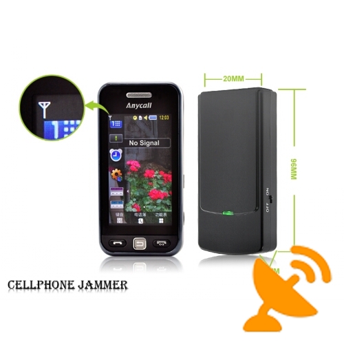 Mini Portable GSM CDMA DCS 3G Cell Phone Jammer - Cell Phone Style 10M - Click Image to Close