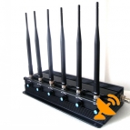 6 Antenna 3G 4G(Lte + Wimax) Cell Phone Jammer Adjustable High Power 40M