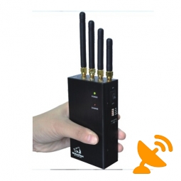 Handheld 4 Antenna Mobile Phone & Wifi Jammer Blocker 20M