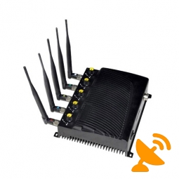 Adjustable 5 Antenna Cell Phone Jammer 3G 4G LTE 40M