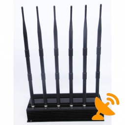 High Power Desktop Cell Phone & GPS & Wifi & VHF & UHF Multifunctional Jammer 40M