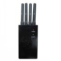 High Power Portable 4 Antenna 3G 4G Wimax Cell Phone Jammer 15M