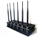 6 Antenna 3G Cell Phone & Wifi & UHF & VHF Adjustable Blocker Jammer 50M