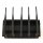 High Power 5 Antenna Desktop GPS & Cell Phone Signal Jammer 40M