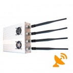 Adjustable 4 Antenna Cell Phone Jammer for 2G 3G & GPS Signal 25M